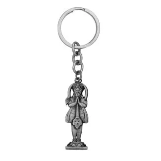 Standing Hanuman Keychain Grey Gift