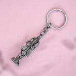 Standing Hanuman Keychain Grey Gift