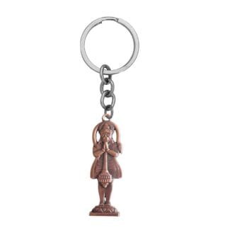 Standing Hanuman Keychain Copper Gift