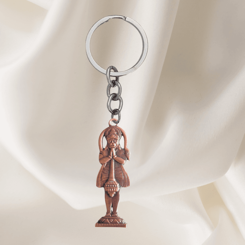 Standing Hanuman Keychain Copper Gift