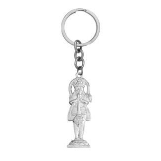 Standing Hanuman Keychain Silver Gift