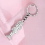 Standing Hanuman Keychain Silver Gift