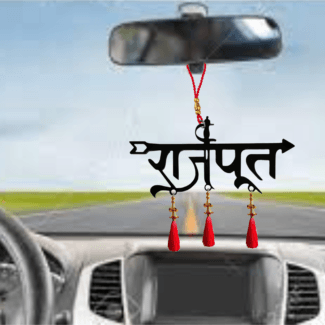 Acrylic Rajput Car Hanging Gift