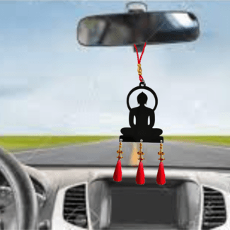 Lord Buddha Car Mirror Hanging Gift
