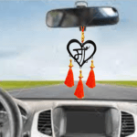 Acrylic Maa Text Design Car Hanging Gift