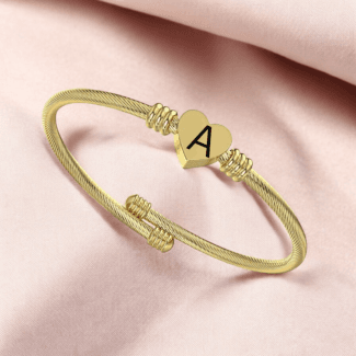 Heart Engraved Kara Gift-Gold