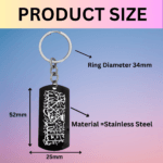 Mashallah Calligraphy Keychain Gift Black