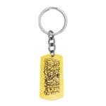 Mashallah Calligraphy Keychain Gift Gold