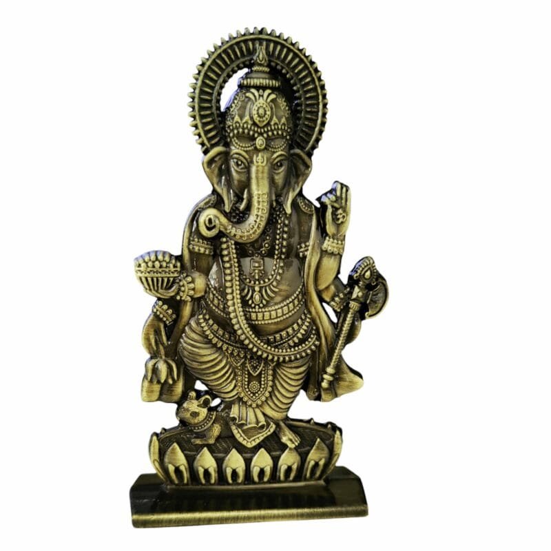 Lord Ganesh Ji for Car Figurine Gift Bronze