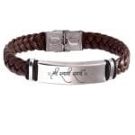 Shri Ram Jay Ram Leather Weave Bracelet Gift