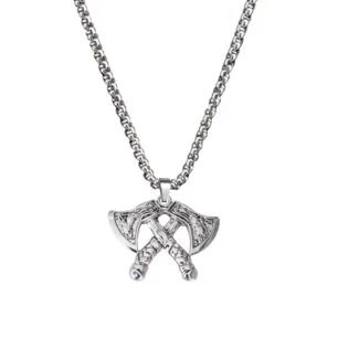 Double Head Axe Necklace Gift