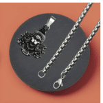 Hanuman Long Chain Pendant Gift Grey