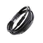 Men's Layered Bracelet Gift Black