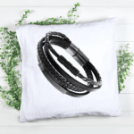 Men's Layered Bracelet Gift Black