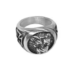 Lion Head Shield Ring Gift