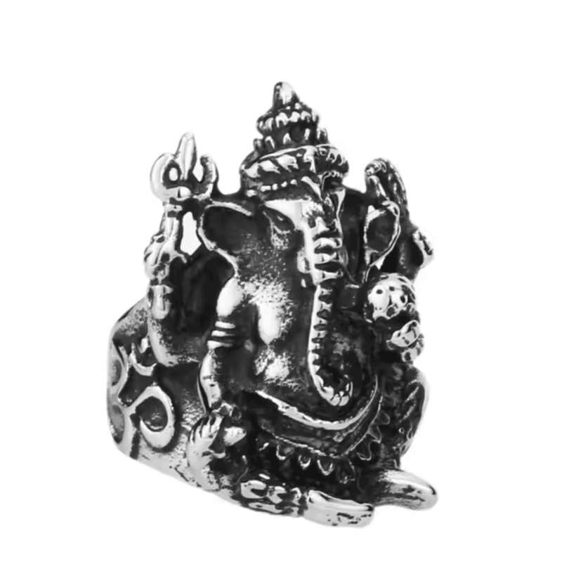 Hindu Elephant Ganesh Ring Gift