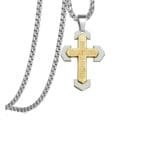 Bible Prayer Cross Necklace Gift Gold