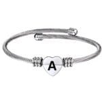 Elegant Kada Alphabet A Gift Silver