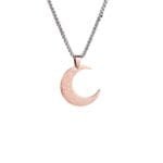 Moon Ayatul Kursi Necklace Gift Rose Gold