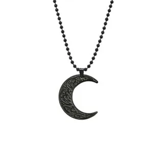 Moon Ayatul Kursi Necklace Gift Black