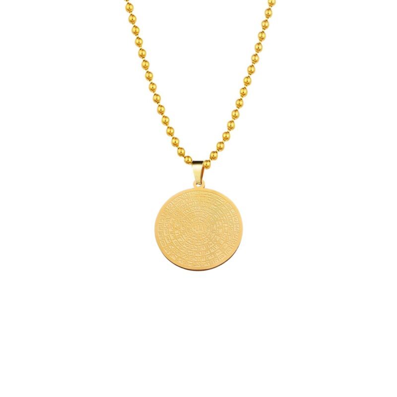 99 Names Of Allah Necklace Gift Gold