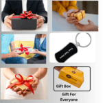 Custom Rectangle Keychain Gift Black