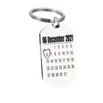Rectangular Calendar Custom Date Keychain GiftCustomized Text : Enter your coordinates, names, special symbols, a message, or inspirational words to design your own keychain. Exclusive Gifts:This custom date keychain is a lovely gift for your best friend, girlfriend, boyfriend, wife, husband, daughter, son, mom, beloved one on Birthday, Graduation, Valentine's Day, Christmas, Mother's Day,Weddings, and Anniversaries. Comes in a gift box, ready for gift giving occasions High Quality: Men's Women keyrings & keychains are made of 316L stainless steel, strong corrosion resistance, durable. Square Pendant Size:1.57*0.98 inch/40*25mm; Key Ring Diameter:0.98 inch/25mm.