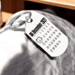 Rectangular Calendar Custom Date Keychain Gift