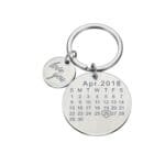 Round Calendar Custom Keychain Gift