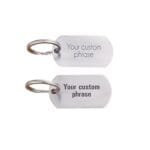 Custom Rectangular Keychain Gift