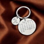 Round Calendar Custom Keychain Gift
