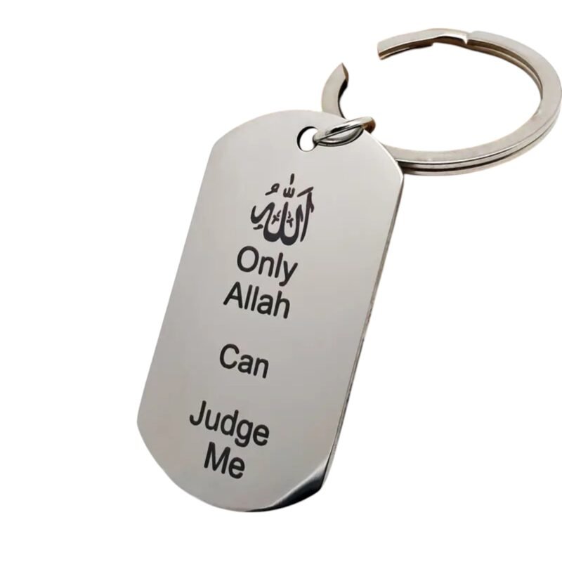 Only Allah Can Judge Me Keychain Gift Only Allah Can Judge Me Keychain Gift