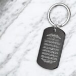 Ayatul Kursi Black Keychain Gift