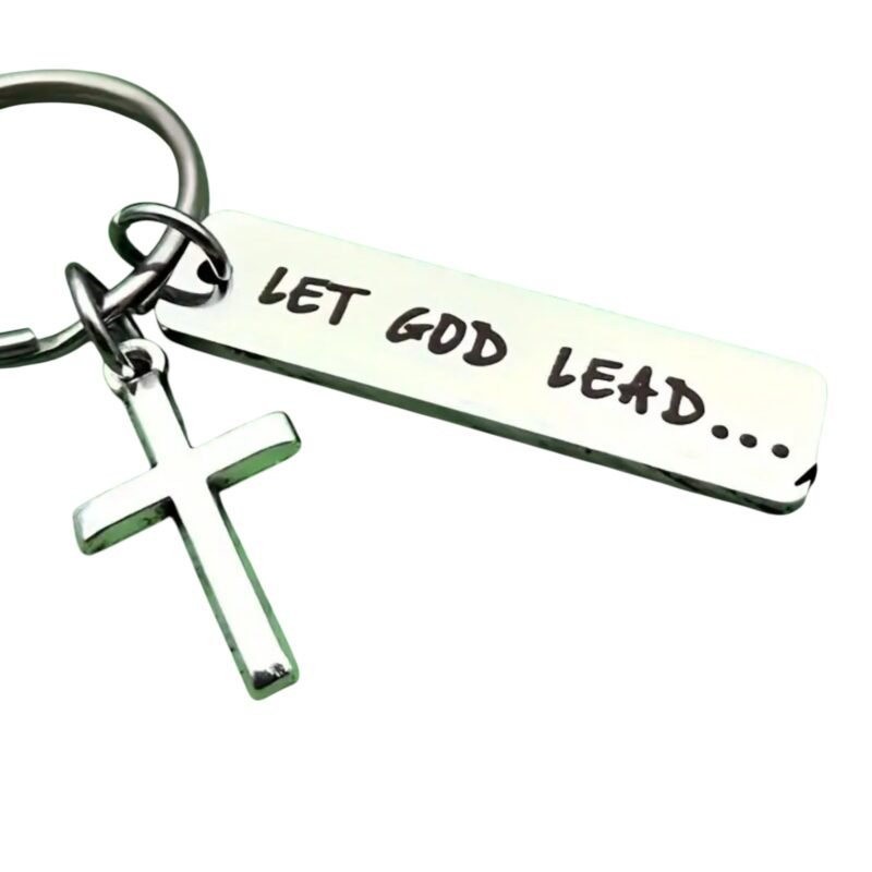 Let God Dead Cross Keychain Gift
