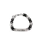 Men's Stainless Steel Chunky ID Custom Bracelet Gift