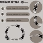 Men's Stainless Steel Chunky ID Custom Bracelet Gift