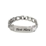 Cuban Chain ID Custom Bracelet Gift