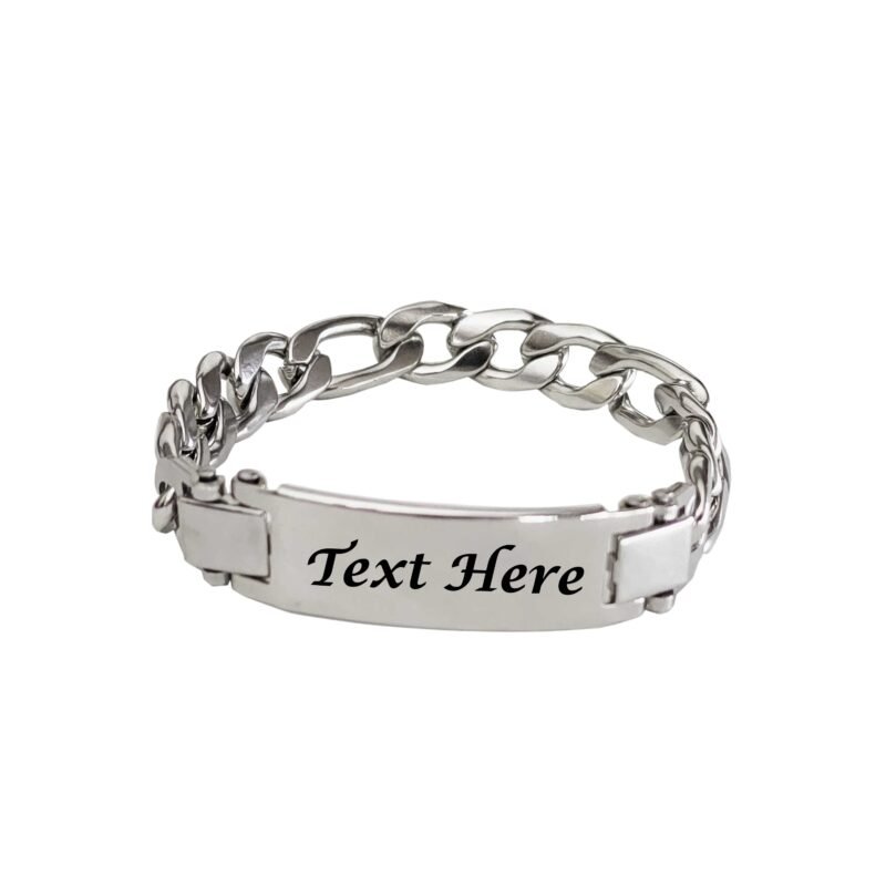 Cuban Chain ID Custom Bracelet Gift