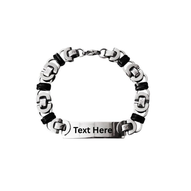 Stainless Steel Gear Link Custom Bracelet Gift Stainless Steel Gear Link Custom Bracelet Gift
