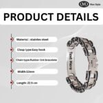 Stainless Steel Custom Link Men’s Bracelet Gift