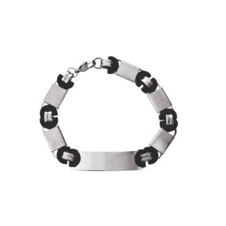 Block Link Stainless Steel Bracelet Gift