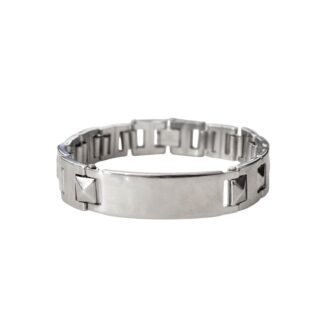 Block Link Stainless Steel Bracelet