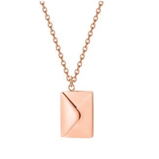 Custom Envelope Pendant Gift Rose gold